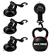 MOCOBO Saugnapf Camping Set, 4 Stück Saughaken Set Extra Stark bis 10KG für Auto Haushalt Spanner Multifunktionaler Saugnapfhalterung für Wohnmobil Haushalt Werkstatt Sonnensegel Planen