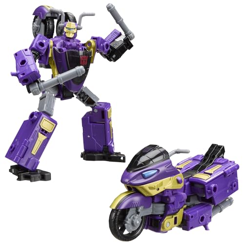 Transformers Age of The Primes, Sideways, Figura Convertible Clase Viajero de 14,5 cm, Figura de acción con 2 Figuras Mini-con, Juguetes Robots, A Partir de 8 años Transformers Age of The Primes, Sideways, Figura Convertible Clase Viajero de 14,5 cm, Figura de acción con 2 Figuras Mini-con, Juguetes Robots, A Partir de 8 años