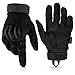 Glove Station Tactical Gloves for Men – Touchscreen Utility Gear with Hard Knuckle Protection Used in Motorcycle, Airsoft, Combat, Police, Shooting & Outdoor Work Black - Hard Knuckle Medium