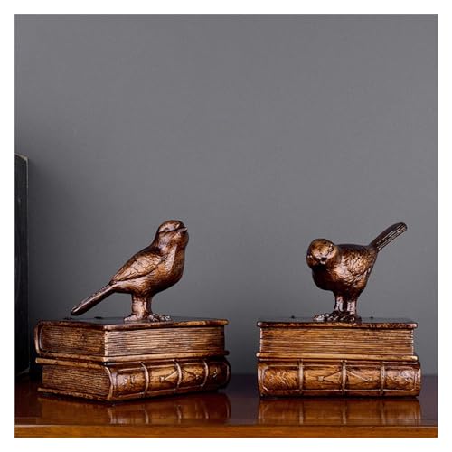 Sujetalibros de pájaros anticaída para estantes inestables de libros pesados 6