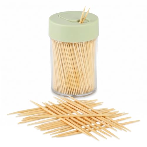Image of Damuzhi 1PS Toothpick Holder with 550 Count Bamboo Toothpicks