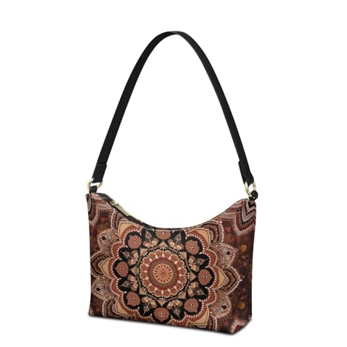 Image of Handbag for Women Leather Underam Shoulder Bag with Zipper Fashion Work Purse Waterproof Travel Wallet