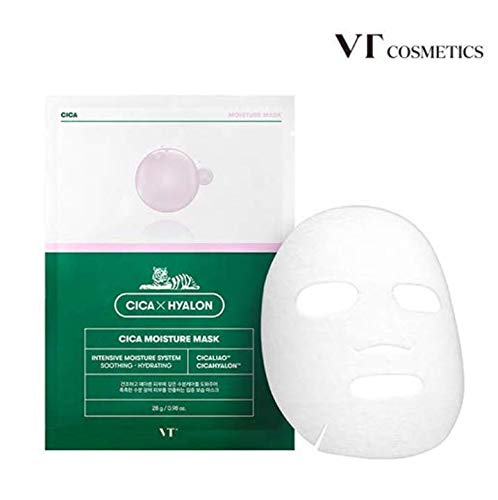 VT CicaxHyalon Cica Moisture Mask 28gx6P Soothing & Hydrating Máscara hidratante