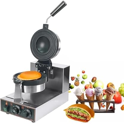 LKYLGYU UFO-Burger-Maschine, kommerzielle Hamburgerpresse, Eiswaffeleisen, antihaftbeschichtete elektrische Panini-Presse, einstellbare Temperatur 50-300 ℃ Antihaft-Pfanne,A