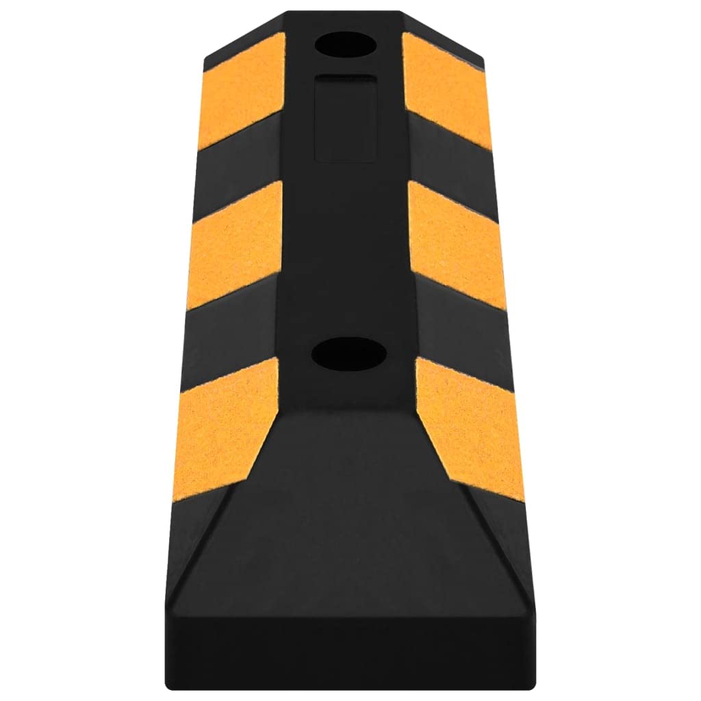 VidaXL 2X Butoirs De Stationnement Butées De Roue Arrêts De Roue Véhicules Voitures Parking Garage Entreprise 56x15x10 Cm Caoutchouc