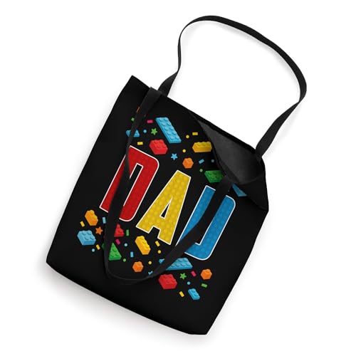 Bolso Tote para padre con diseño de bloques de construcción miniatura 2