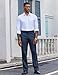 COOFANDY Men's Casual Dress Pants Classic Fit Flat Front Slacks Fashion Lightweight Suit Pants Blue