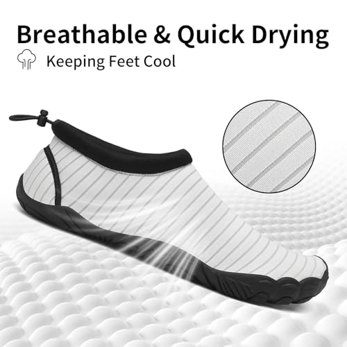 Image of Mishansha Water Shoes Women Wide Toe Quick Dry Aqua Shoes | Adult Swim Shoes Anti-slip Five Finger Barefoot Shoes For Beach Hiking Yoga Reefing Surfing River