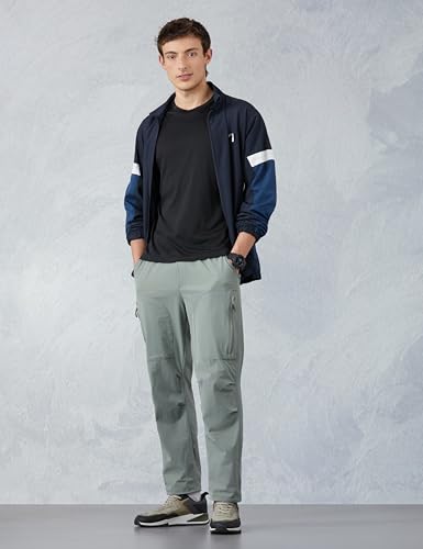 Image of Amazon Brand - Symbol Men's Relaxed Fit Athleisure Jogger Cargo Trouser (Elasticated Waistband)