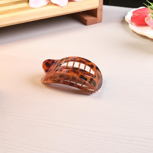 Image of 3Pcs Korean Fashion Matte Hair Claw Clip for Thick & Thin Hair Strong Hold Large Hair Clutcher, Non-Slip Tortoise Shell Hair Accessories for Women & Girls, Stylish Hair Clips