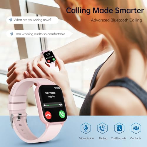 Image of SHKOD Watch1 Pro 1.83 inch HD Display Smart Watch with Bluetooth Calling, AI Voice Assistance, 100 Sports Modes IP67 Rating Fast Charging 240 * 286 Pixel High Resolution (Pink)