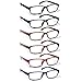 JOSCHOO Computer Reading Glasses for Women and Men 6 Pack Blue Light Blocking Spring Hinge Readers (Mix Color, 1.50)Medium