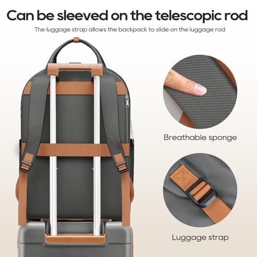 Image of imiomo Hard Shell 20 Inch Carry on Luggage 3 Piece Set with Travel Backpack, Lightweight Hardside Carry-On Suitcase with Spinner Wheels and TSA Lock, Grey