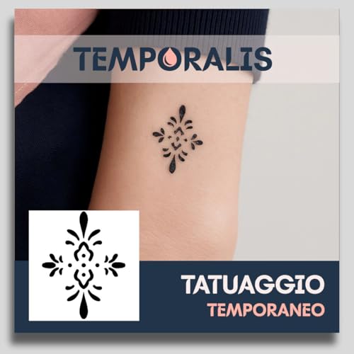 Tatuaggio GIGLIO - Temporalis® | Tatuaggi temporanei uomo donna, tatuaggi finti vegani e waterproof - Certificato UE - Dura 1-2 settimane [ Tattoo Simbolo del giglio ]