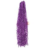 WUDAS 30 Inch New Soft Locs Hair 6 Packs Long Purple Faux Locs Crochet Hair Pre-Looped Natural Locs