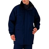 [ミドリ安全] 防寒服 コート 男女兼用 帯電防止 エコマーク認定 撥水 SE1057 上 ネイビー 3L