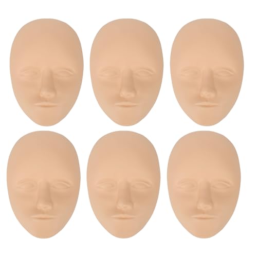 10pcs 3D Tattoo Practice Face Skin, Tattoo Practice Skin Head