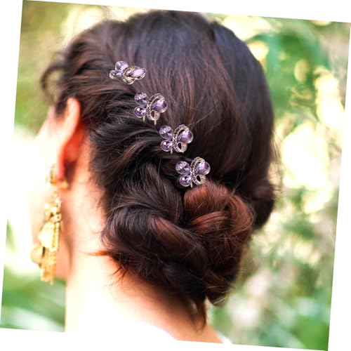 Épingles Cheveux U Forme Résistant pour Chignon Mariée sans Glisser - 5