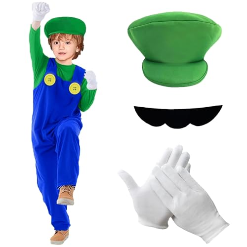 Disguise 115809M-15L-6 Luigi Fancy Dress Intl kostuum, jongens, (3-4 Disguise 115809M-15L-6 Luigi Fancy Dress Intl kostuum, jongens, (3-4