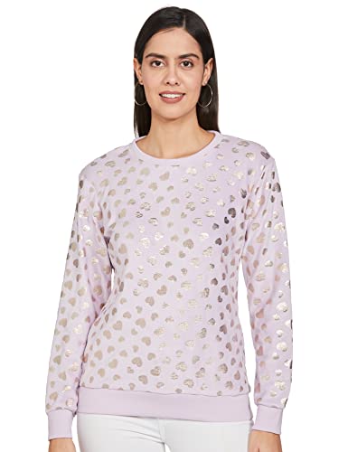 Image of Max Women Polyester Graphic Printed Round Neck Sweatshirt