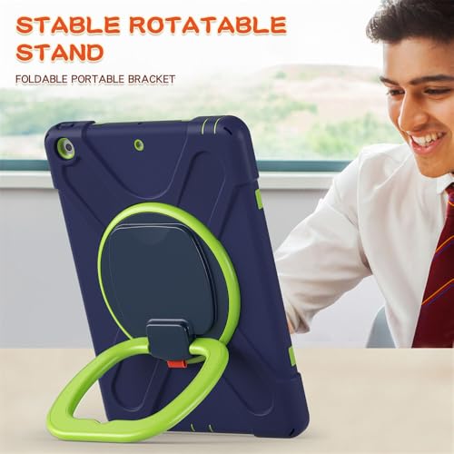 Housse iPad 10.2 antichoc JZ avec support rotatif et sangle ajustable
