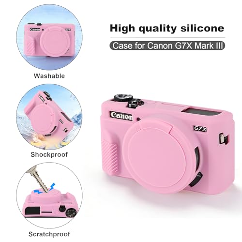 Funda Hard Case + Silicone Cover para Canon PowerShot G7 X Mark II miniatura 4