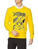 PUMA Herren BVB ftblCore Graphic Crew Sweat Pullover, Cyber Yellow Black, M