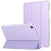 Produktbild MoKo Hülle Kompatibel mit Samsung Galaxy Tab A7 10.4" 2020 Tablet Model SM-T500/T505/T507 Tablet, Transluzente Rückseite Schutzhülle PU Leder Tasche Auto Schlaf/Wach Funktion, Violett