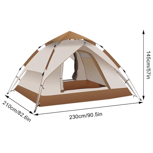 Carpa familiar doble capa para camping, 3-5 personas, tipo cúpula miniatura 2