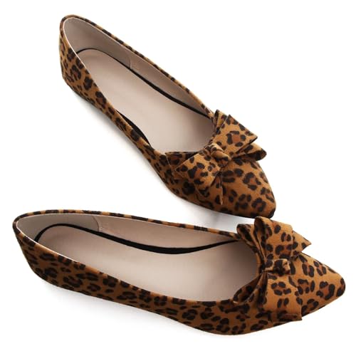 Image of SAILING LU Women's Bow-Knot Pointed Toe Ballet Flats