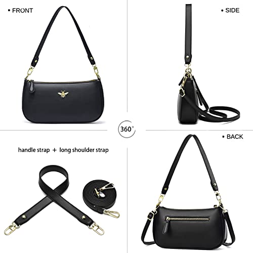 Image of Small Tote Shoulder Bags Purses for Women Retro Classic Crossbody Bags Cute Clutch Purse and Handbag