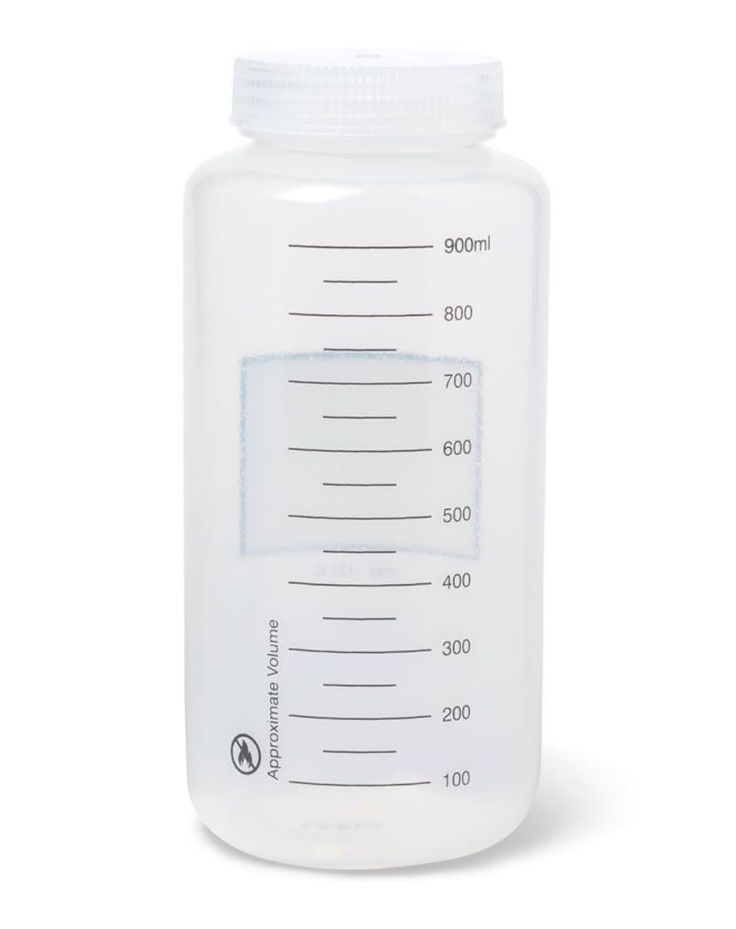 United Scientific® Unistore™ - Recipientes para muestras con tapas, botella de reactivo graduada de boca ancha de polipropileno, botellas de 32 onzas (1000 ml), botellas de plástico multiusos con