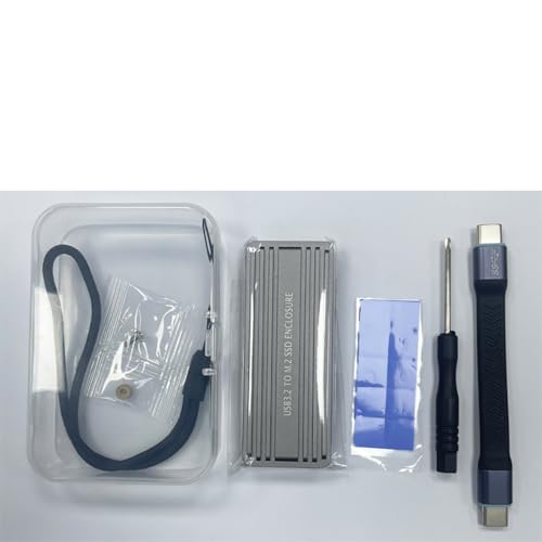 Caja externa para disco duro M.2 NGFF+NVME 4TB USB-C 20Gbps miniatura 7