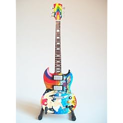 Music Legends Collection – Guitare Miniature Sg Fool Eric Clapton - Les Beatles, Paul McCartney, John Lennon, RIngo Starr, George Harrison