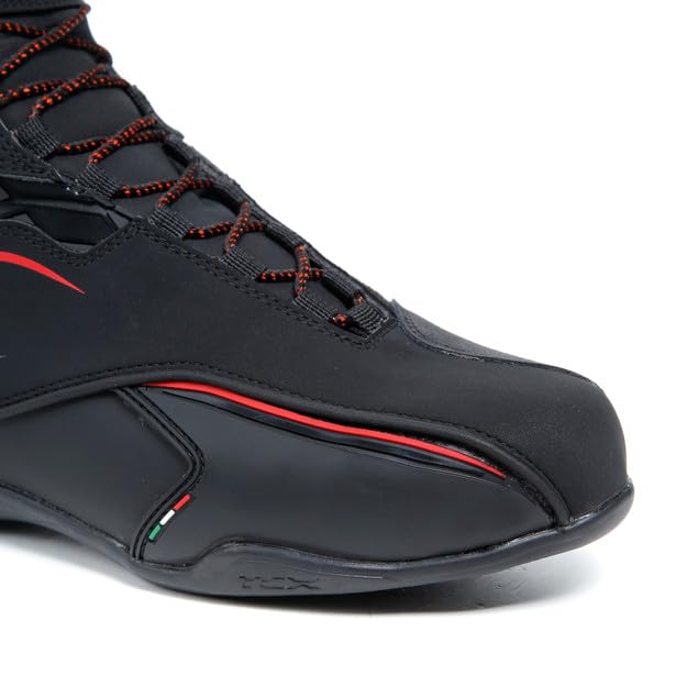 Image of TCX Men's Classic Motorcycle Boot, Black /Red, 14