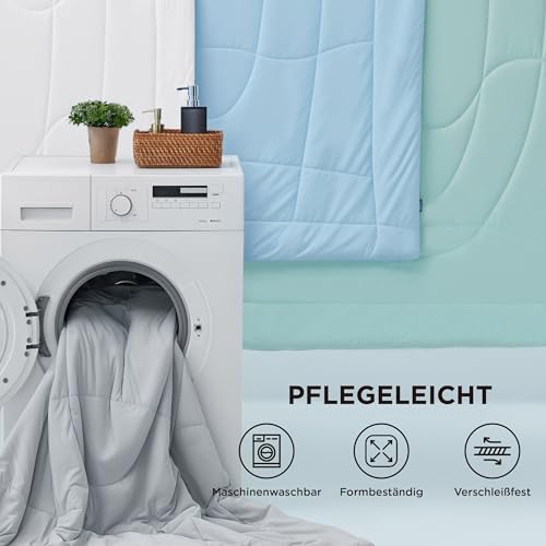 BEDSURE Bettdecke Ohne Bezug Kühlende - Bettdecke 135x200 Kühldecken zum Schlafen - Leicht Atmungsaktiv Schweißfrei Cooling Blanket Für Nachtschwitzer Doppelseitige Kühlende Decke, Grau