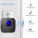 SURFOU Wireless Doorbell Easy Use Door Bell with 55 Chime Adjustable Volume Mute Mode 1300ft Range Waterproof Doorbells for Homes Classroom Apartment Business,(1 Button+1 Receiver)