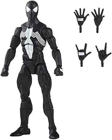 Spider-Man Marvel Legends Series 6-inch Symbiote Action Figure Toy, Includes 4 Accessories: 4 Alternate Hands