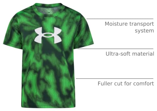 Image of Under Armour Boys' Short Sleeve Core Graphic T-Shirt, Lightweight & Breathable, Relaxed Fit