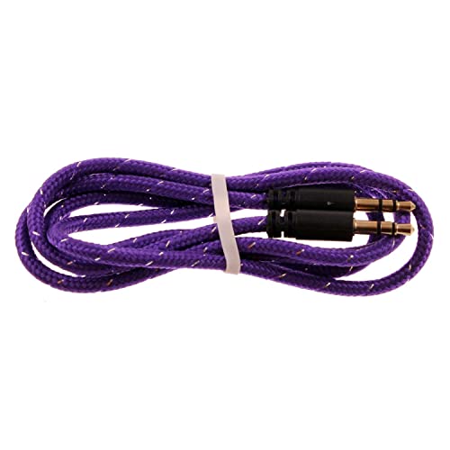Cable auxiliar de 3.5mm trenzado de audio miniatura 1
