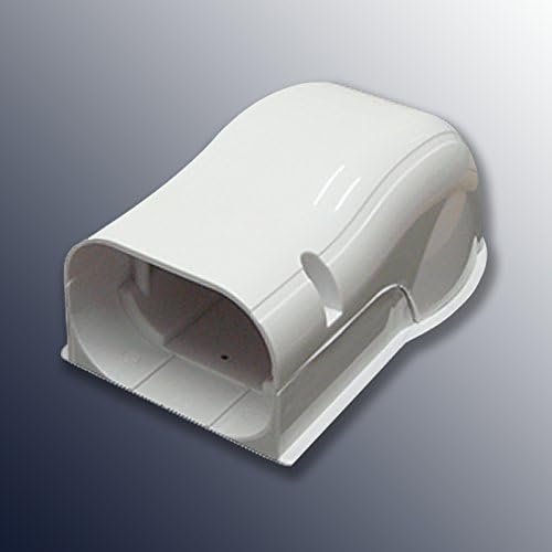 DuctlessAire White Paintable Mini Split Line Set Cover Kit - Weather Resistant, Easy Installation, Intended for Ductless Mini Split or Central Systems, 3" x 7.5 ft.