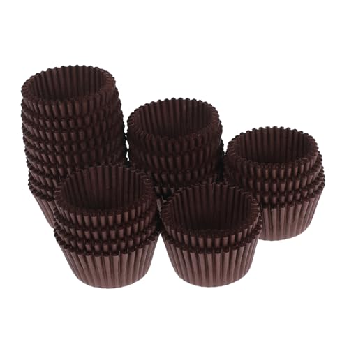 Hemobllo 500 Moldes De Papel Para Cupcakes: Mini Muffins, Envoltorios De Trufas De Chocolate Resistentes A La Grasa Para Navidad, Cumpleaños, Aniversarios, Graduaciones Y Panaderías.