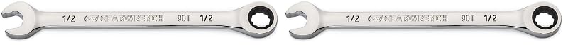 Chave Combinada com Catraca GEARWRENCH 1/2 pol. 12 Pontos, Arco de Movimento de 4°, 86945, 2 Peças