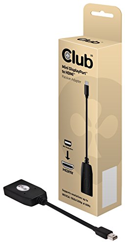 Club 3D CAC-1101 Mini DisplayPort to HDMI Adapter Cable M-F