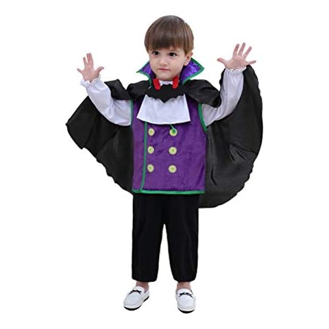 LXKIKMM Baby Boys Cutie Vampire In Character Halloween Fancy Dress Costume 4pcs Set 18-24 Months Cover