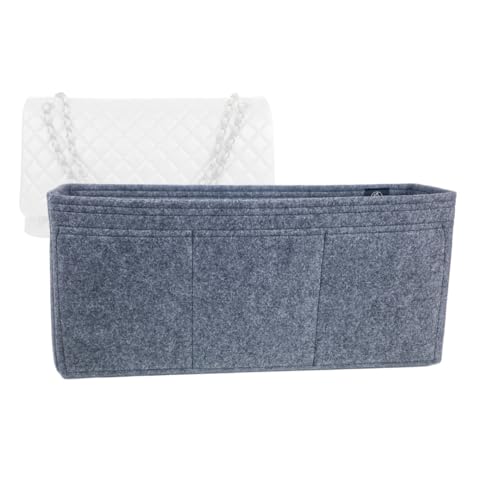 Zoomoni Bag Organizer for Chanel Classic Flap XXL - Premium Felt Purse Handbag Insert Liner Shaper (Handmade) Soft Structure Support (20 Color Options)