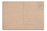 4x6 Postcards with Mailing Side (50 Pack) Blank Plain Kraft - Home Advantage