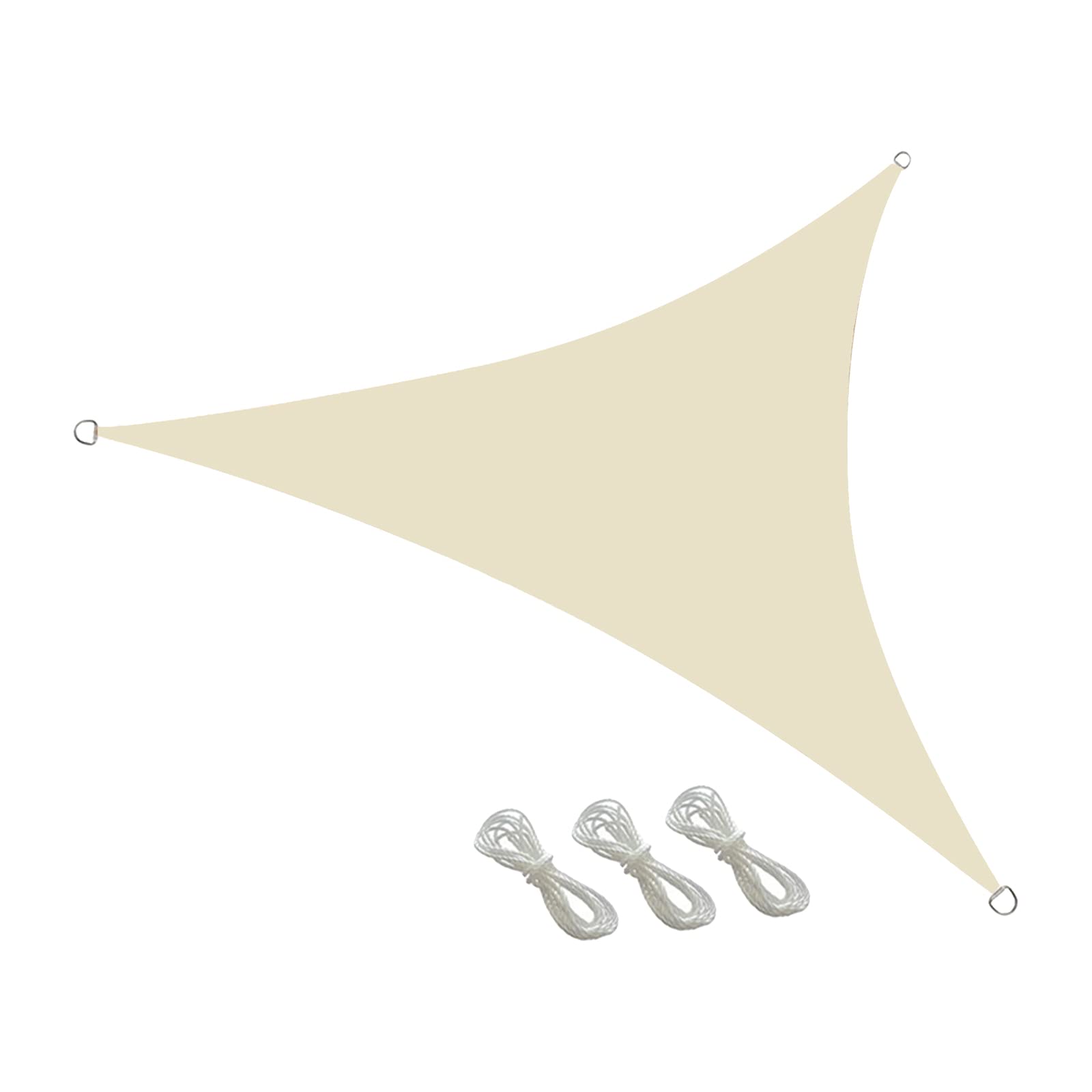 QUKAN Outdoor Awning,UV Resistant Sun Shade 10 FT Triangle Sail Canopy Garden Plant Shelter Breathable Greenhouse Cover for Outdoor Patio Camping Backyard Swimming Pool