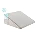 Bedluxe Wedge Pillow,10 inch Bed Wedge Pillow for Headboard, Pillow Wedge for Acid Reflux Relief, Sleeping, After Surgery, Snoring, Gerd, Triangle Pillow Wedge - Cooling Memory Foam Top, Grey