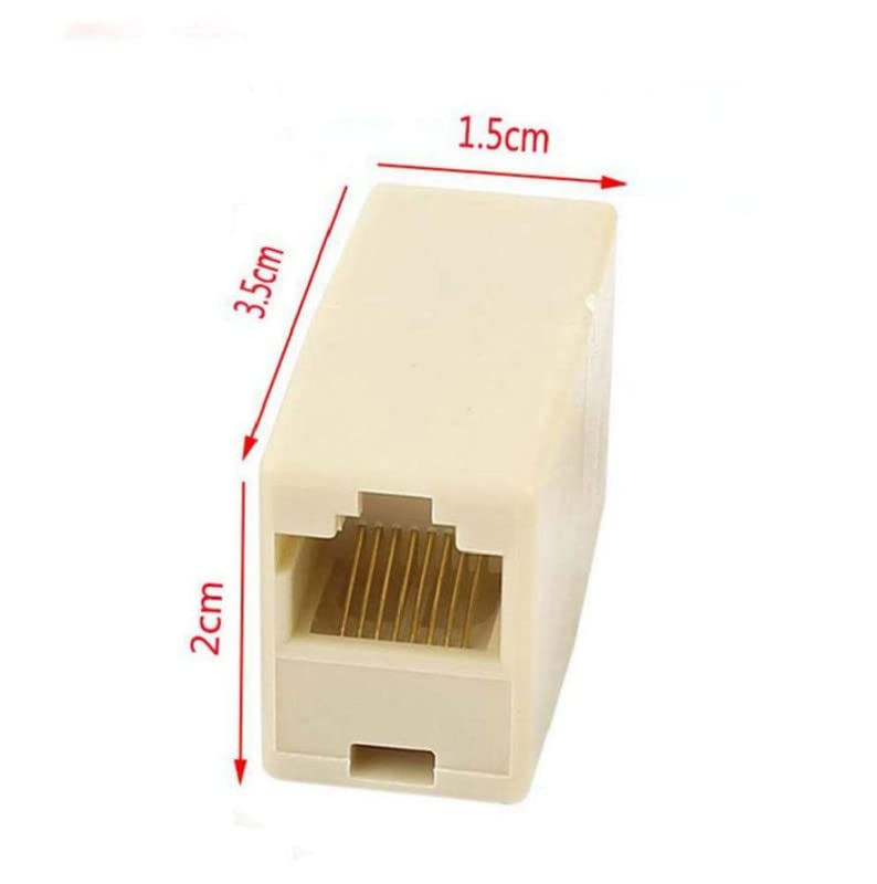Image of FEDUS 200 PCS RJ45 Cat5e Straight Network Cable Ethernet LAN Coupler Joiner Female to Female Connector